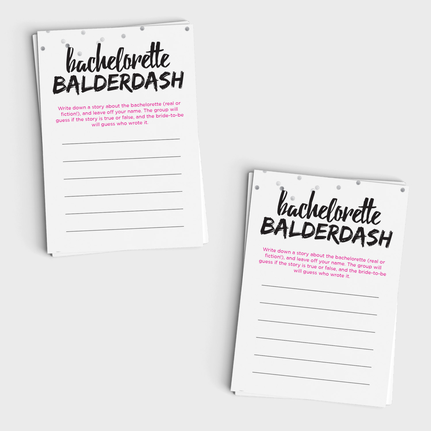 Bachelorette balderdash